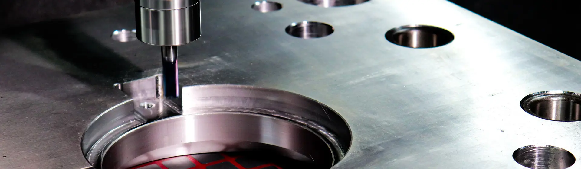 CNC machining of an injection mold plate in DAYIN in-house tool room