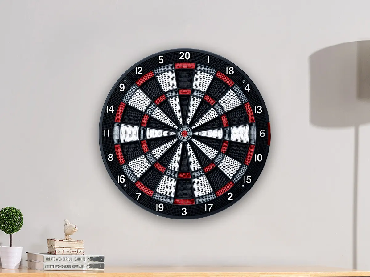 Custom injection molded dartboard components