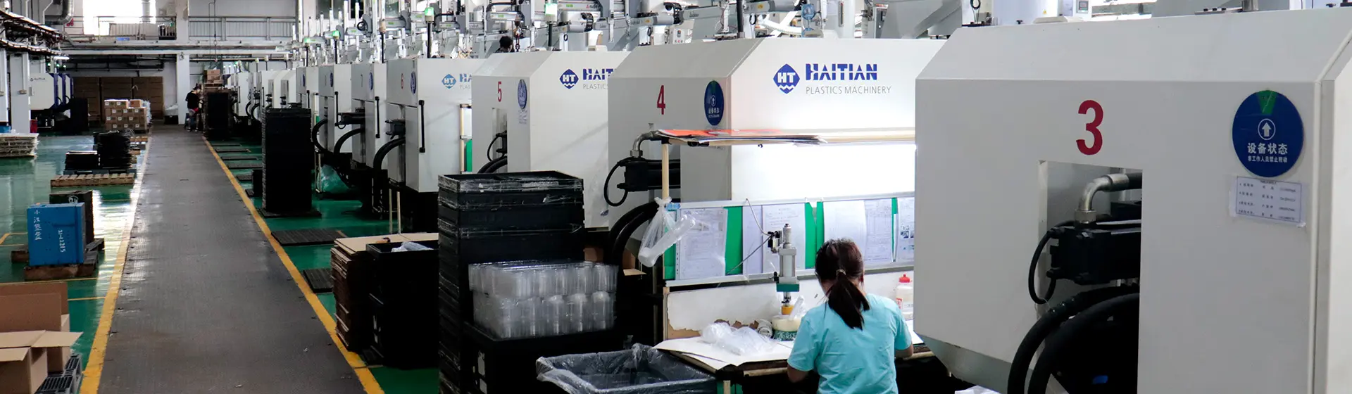 Injection molding workshop at DAYIN factory in Dongguan